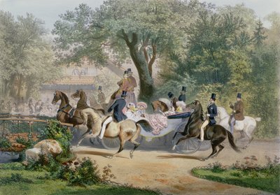Promenade au Bois by Eugene Charles Francois Guerard